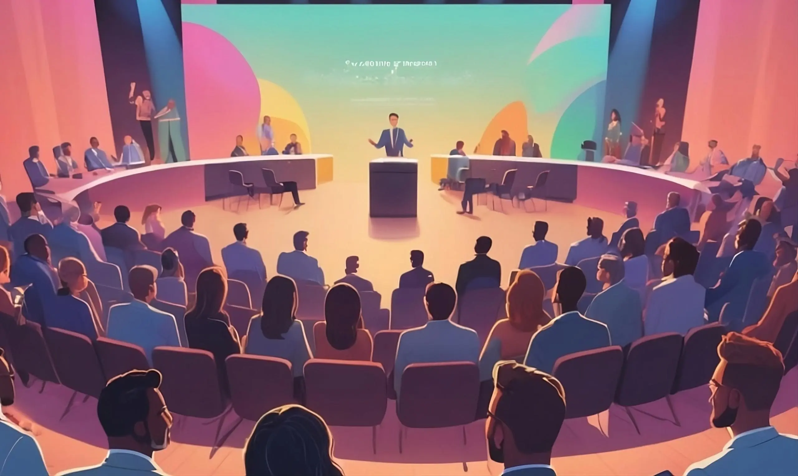 Speaker session background